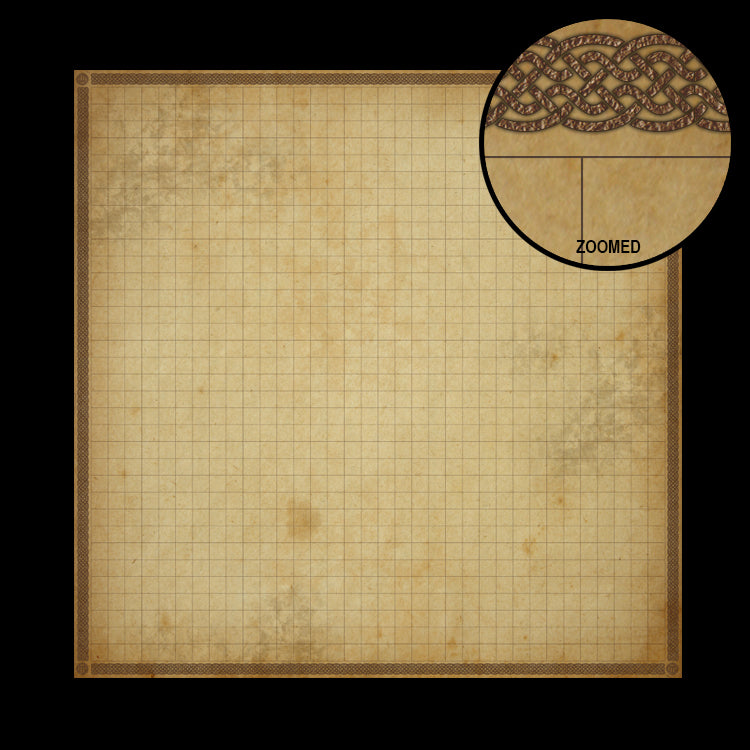 Mats by Mars +1 Map of Adventure Wet-Erase RPG Battle Mat - Durable Tabletop Gaming Surface
