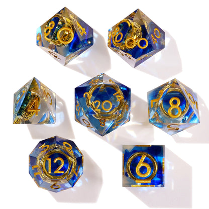 Lost Ring Sharp Edge RPG Dice Set | 7 Pieces