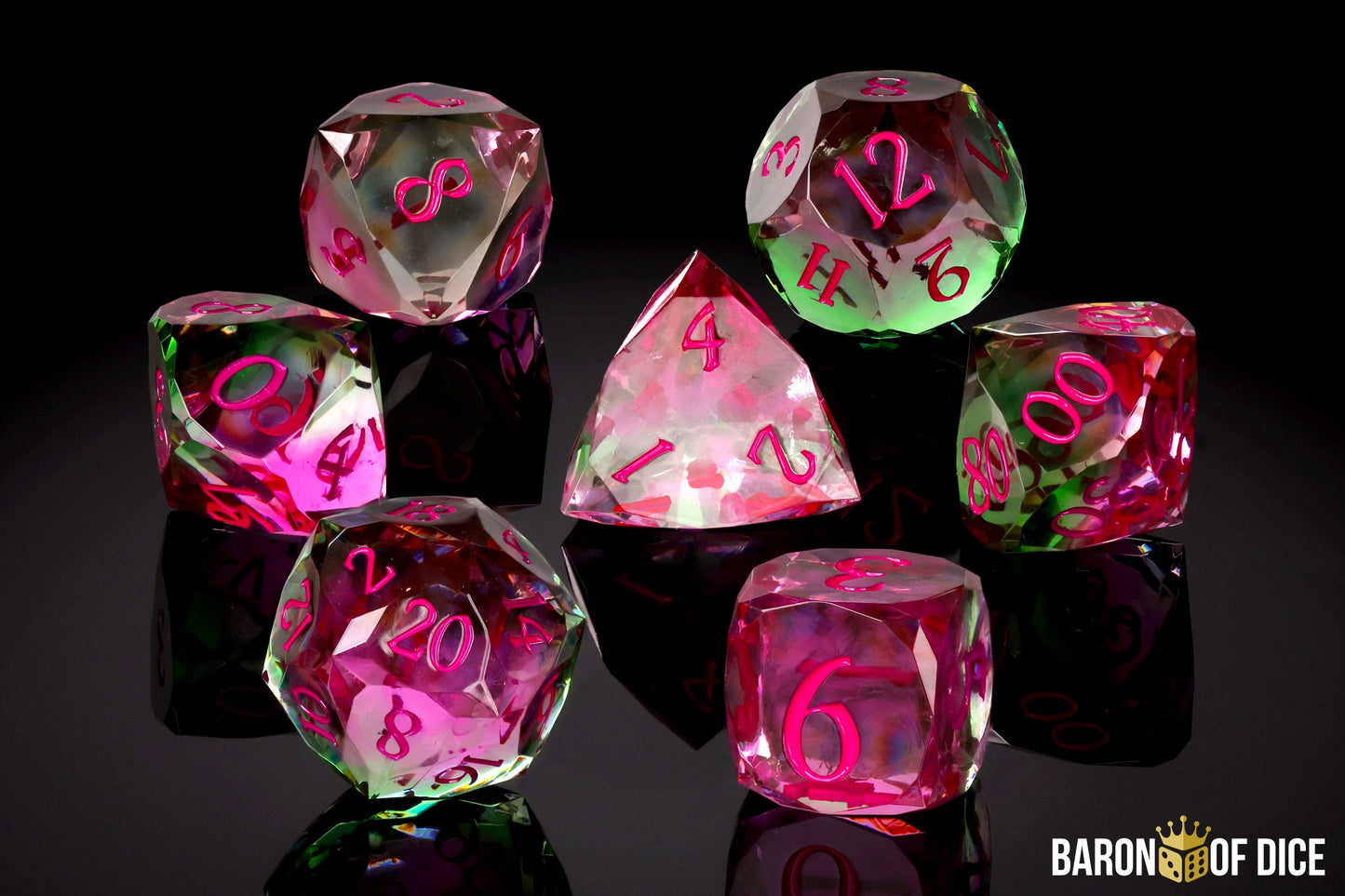 Watermelon Sugar RPG Dice Set | 7 Pieces