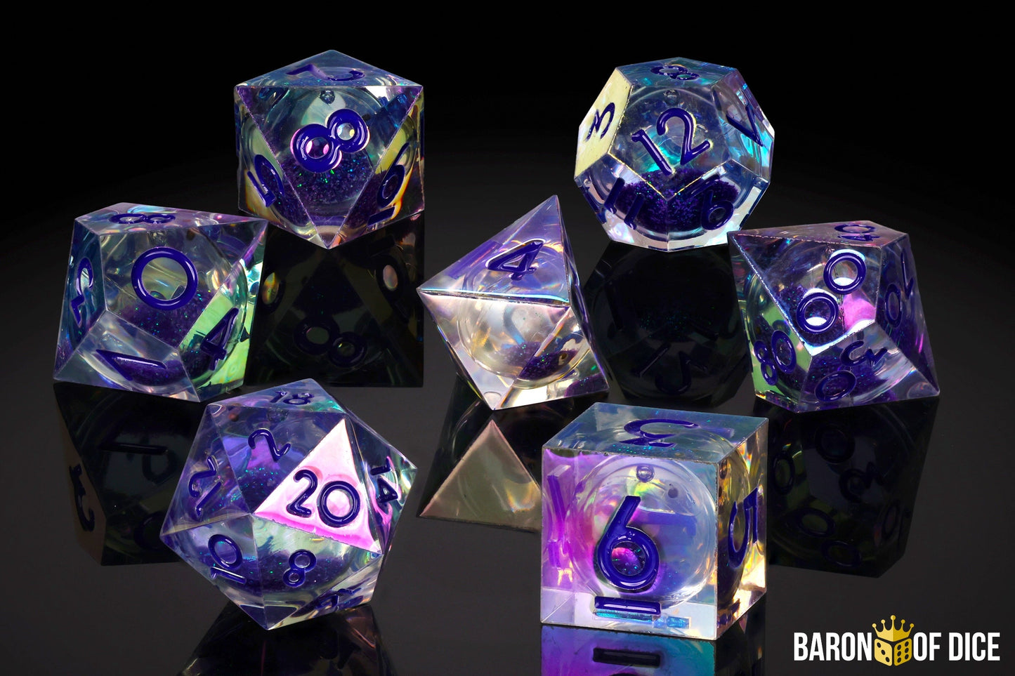 Liquid Kraken Liquid Core RPG Dice Set - 7 Pieces