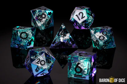 Island Sunset RPG Dice Set | 7 Pieces