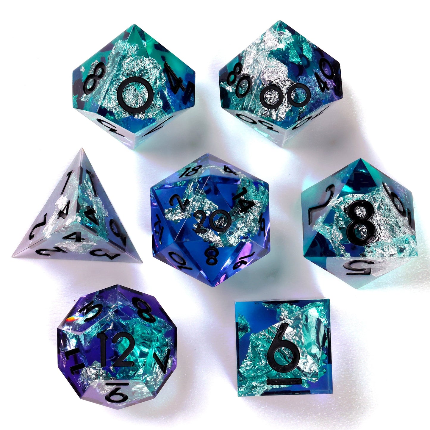 Island Sunset RPG Dice Set | 7 Pieces