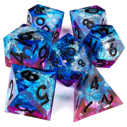 Electric Rave RPG Dice Set | 7 Pieces