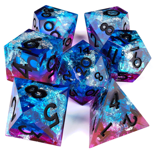 Electric Rave RPG Dice Set | 7 Pieces