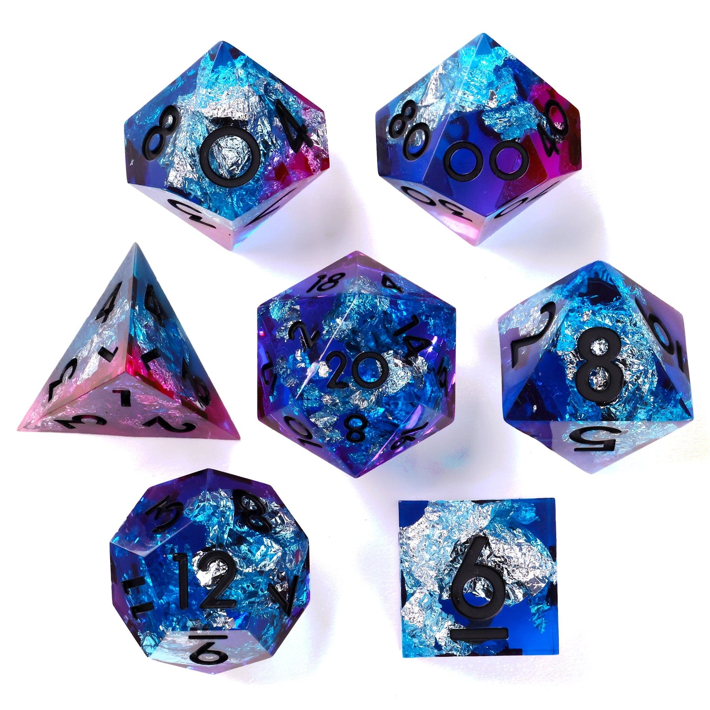 Electric Rave RPG Dice Set | 7 Pieces