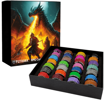 DND Condition Markers – 112 Rubber Status Rings for D&D 5E Miniatures