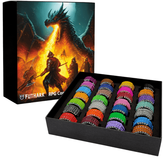 DND Condition Markers – 112 Rubber Status Rings for D&D 5E Miniatures