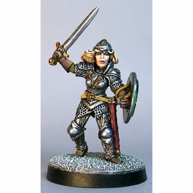 RPR02026 Brigette of the Blade Fighter Miniature 25mm Heroic Scale