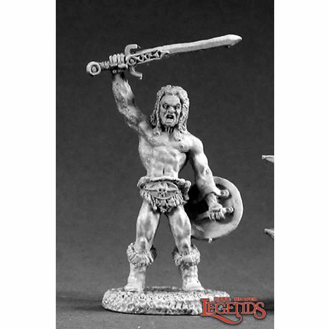 RPR02112 Ragnor The Barbarian Miniature 25mm Heroic Scale Dark Heaven Legends Reaper Miniatures
