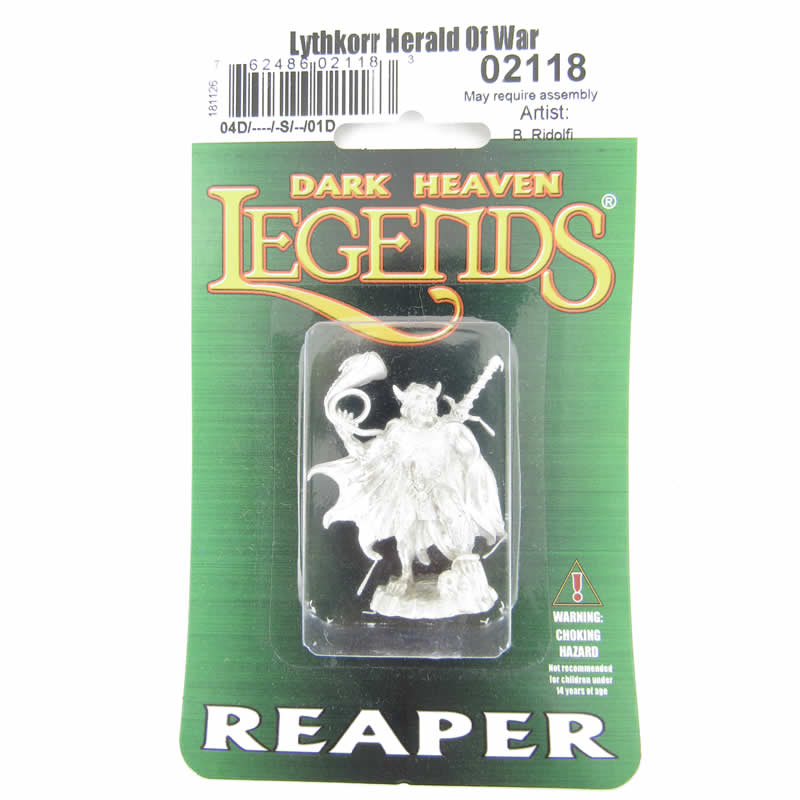RPR02118 Lythkorr Herald Of War Demon Miniature 25mm Heroic Scale