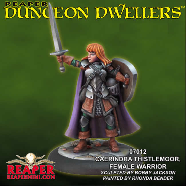 RPR07012 Caerindra Thistlemoor Warrior Miniature 25mm Heroic Scale Dungeon Dwellers