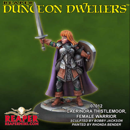 RPR07012 Caerindra Thistlemoor Warrior Miniature 25mm Heroic Scale Dungeon Dwellers