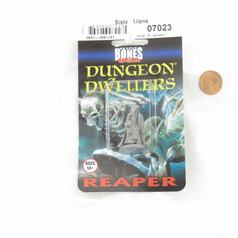RPR07023A Sister Ailene Female Cleric Miniature 25mm Heroic Scale Figure Dungeon Dwellers