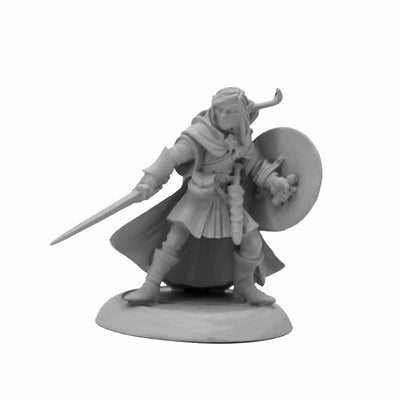 RPR07026 Elf Warrior Miniature Figure 25mm Heroic Scale Dungeon Dwellers Reaper Miniatures