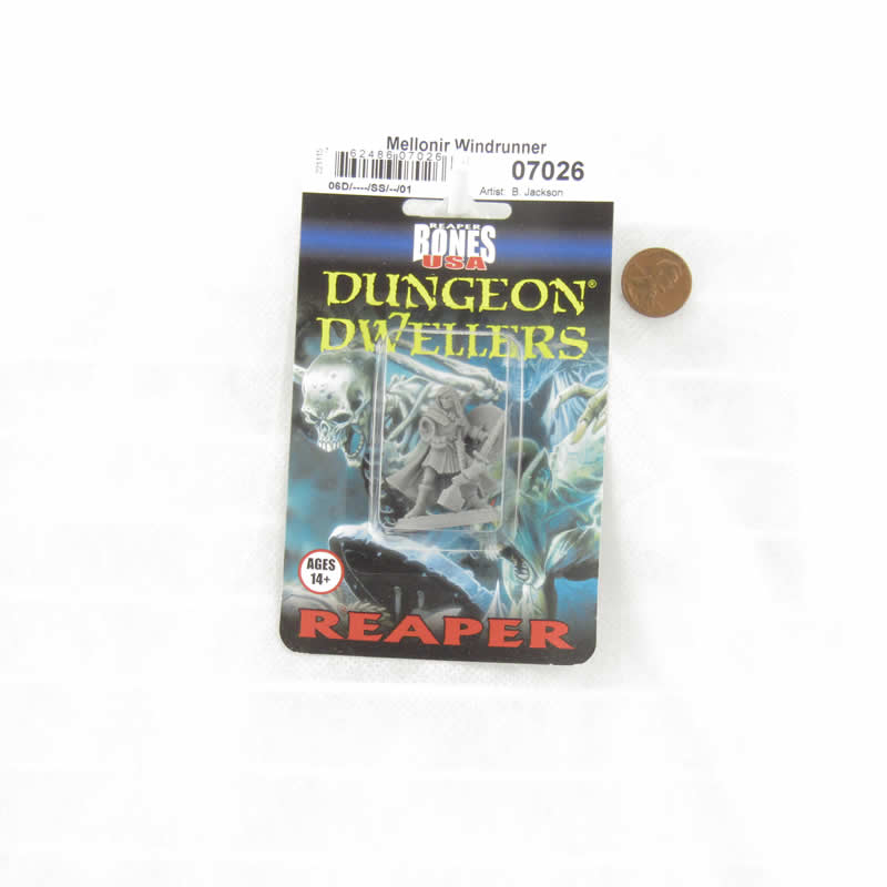RPR07026B Mellonir Windrunner Elf Warrior Miniature 25mm Heroic Scale Figure Dungeon Dwellers