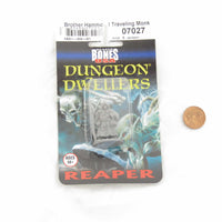 RPR07027 Human Monk Brother Hammond Miniature 25mm Heroic Scale Figure Dungeon Dwellers