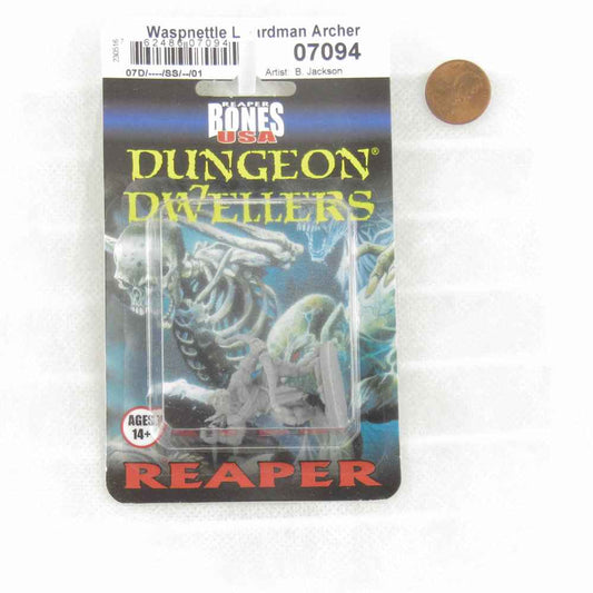 RPR07094 Waspnettle Lizardman Archer Miniature 25mm Heroic Scale Figure 3D Printed Dungeon Dwellers Reaper Miniatures