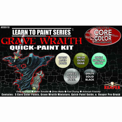 RPR09918 Grave Wraith Learn to Paint Quick Paint Kit  Acrylic Master Series Hobby Paint