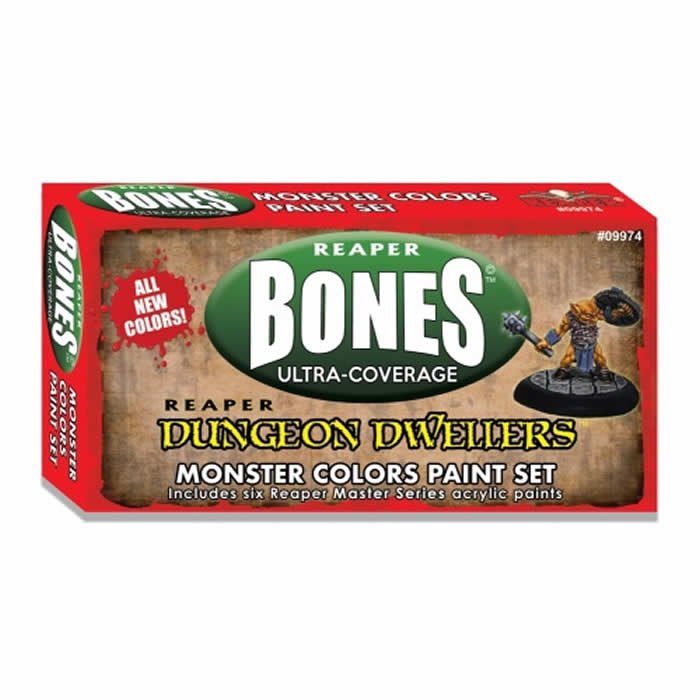 RPR09974 Monster Colors Paint Set Dungeon Dwellers Bones Reaper