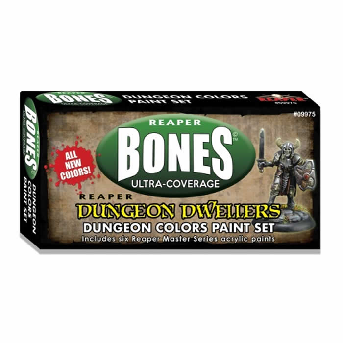 RPR09975 Dungeon Colors Paint Set Dungeon Dwellers Bones Reaper