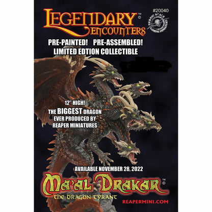 Maal Drakar Premium Pre-painted Miniature Reaper Miniature