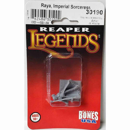 RPR30190 Sorceress Miniature Figure 25mm Heroic Scale Reaper Bones USA