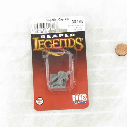 RPR30195 Imperial Captain Miniature Figure 25mm Heroic Scale Reaper Bones USA