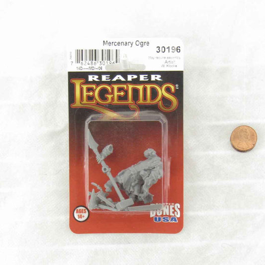 RPR30196 Ogre Mercenary Miniature Figure 25mm Heroic Scale Reaper Bones USA