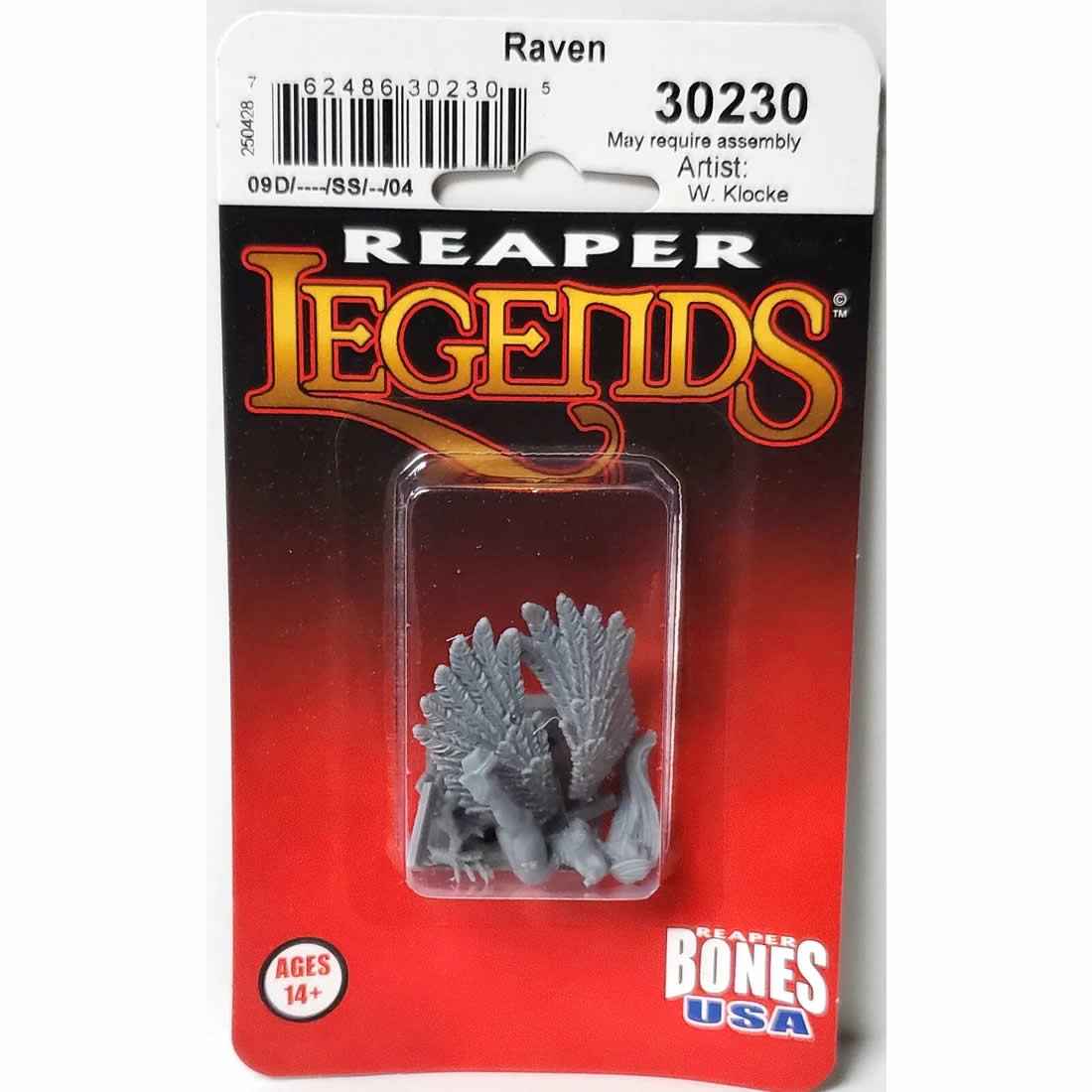 RPR30230 Raven Miniature Figure 25mm Heroic Scale Reaper Bones USA