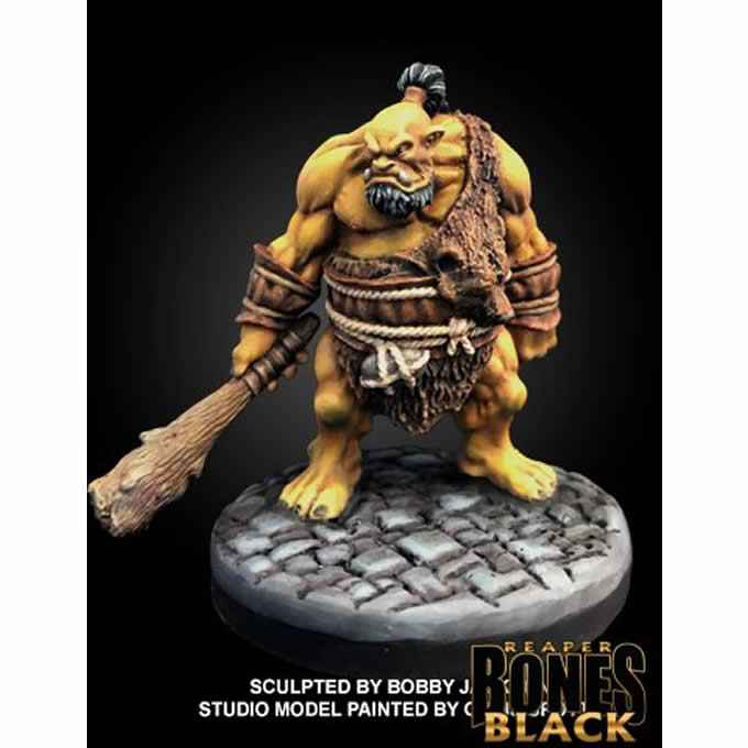 RPR44006 Garghuk Ogre Chieftain Miniature 25mm Heroic Scale Bones Black