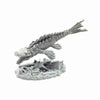 RPR44191 Crocosaurus (Crocodile-Dragon) Miniature 25mm Heroic Scale Figure Bones Black