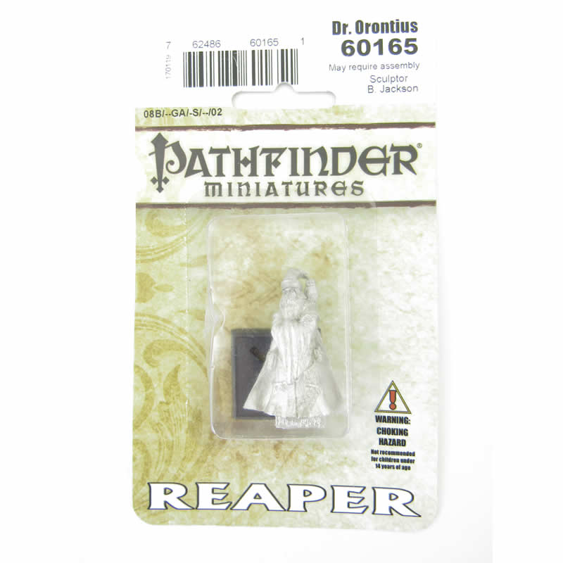 RPR60165 Dr Orontius Wizard Miniatures 25mm Heroic Scale Pathfinder