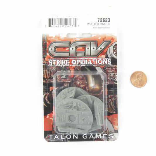 RPR72623 Wrecked Tank Battlefield Terrain Supplies Miniature N-Scale CAV Strike Operations