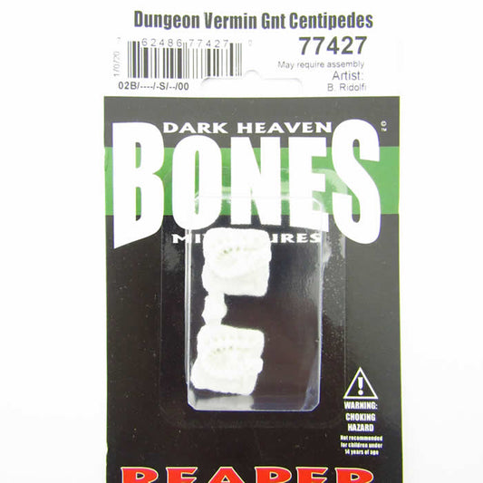 RPR77427 Dungeon Vermin Centipede Miniature 25mm Heroic Scale Bones