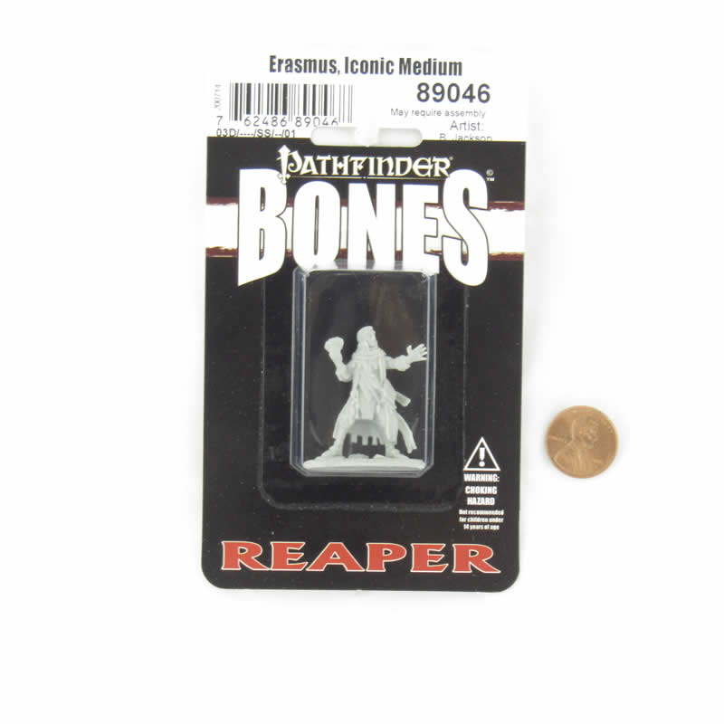 RPR89046 Erasmus Iconic Medium Miniature 25mm Heroic Scale Figure Pathfinder Bones