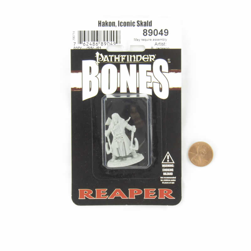 RPR89049 Hakon Iconic Skald Miniature 25mm Heroic Scale Figure Pathfinder Bones