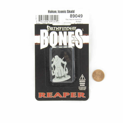 RPR89049 Hakon Iconic Skald Miniature 25mm Heroic Scale Figure Pathfinder Bones