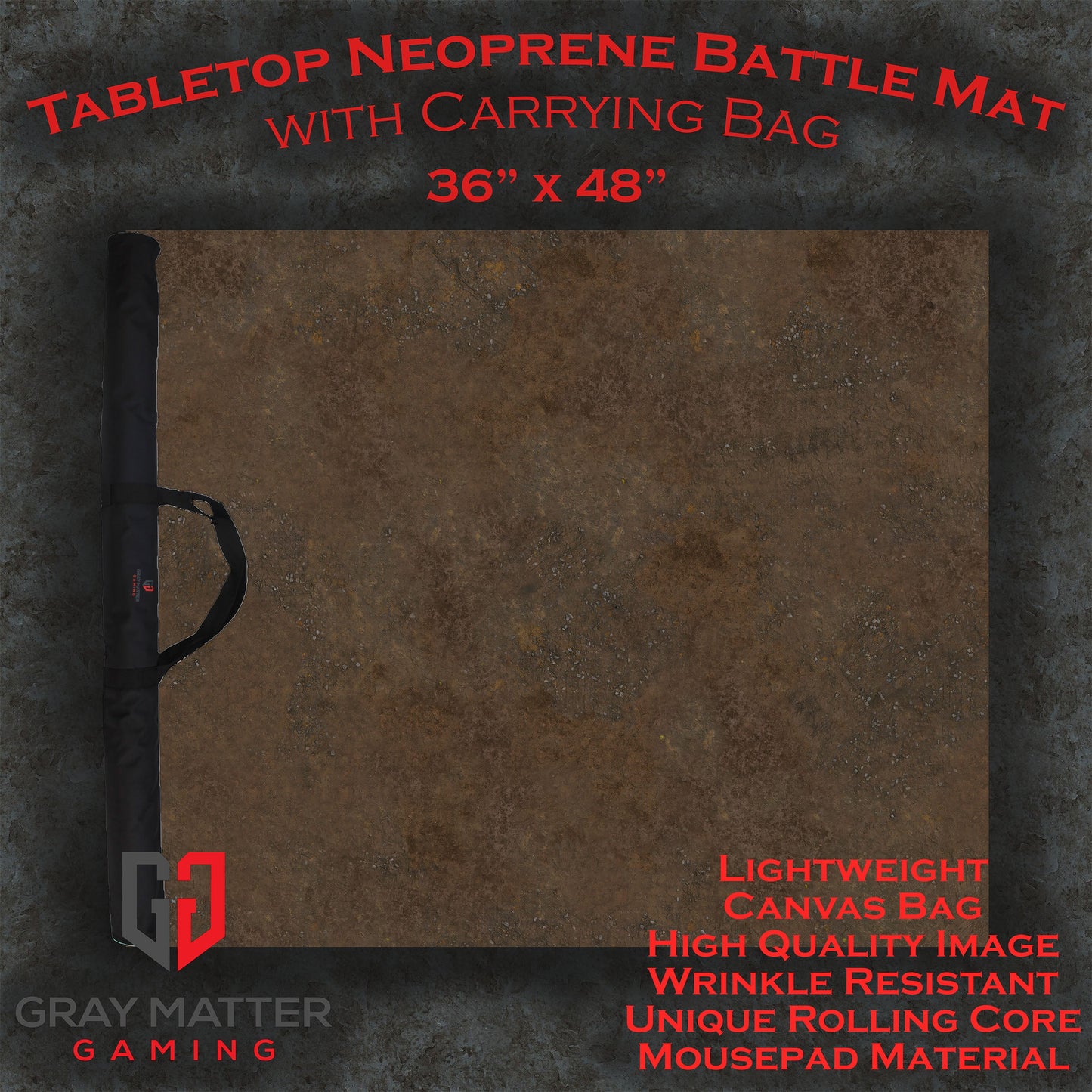 Ravaged Plains - Neoprene Battle Mat with Bag