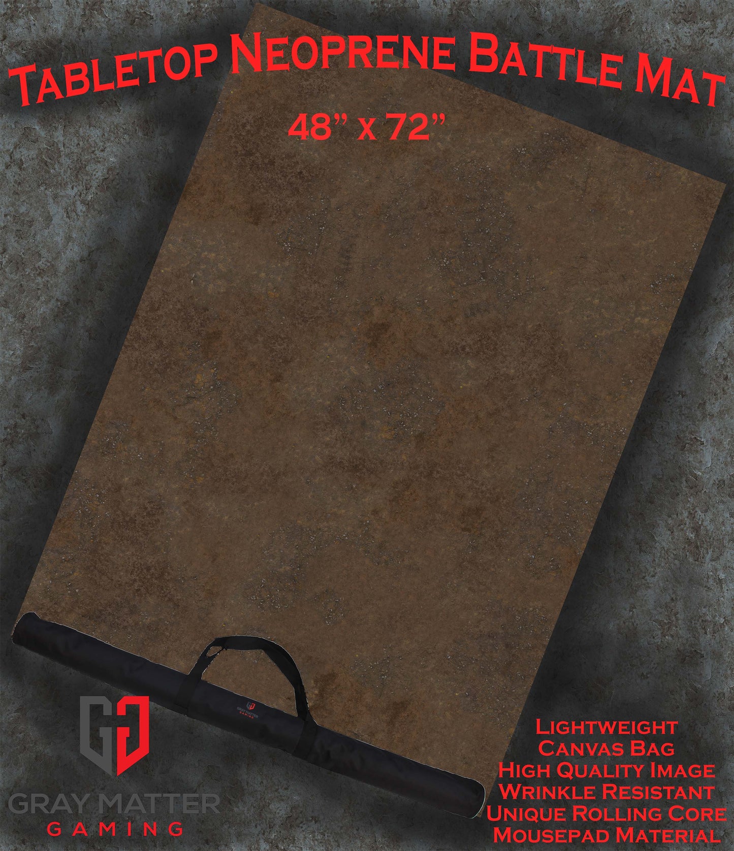 Ravaged Plains - Neoprene Battle Mat with Bag