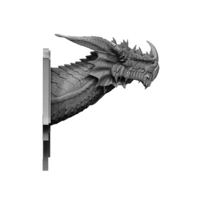 Red Chromatic Dragon Wall-Mountable Bust