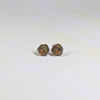 Cursed Crown D20 Sterling Silver Stud Earrings - Red Gold Green Dice Jewelry