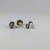 Emberleaf Glory D20 Sterling Silver Stud Earrings - Red Gold Green Dice Jewelry