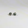 Emberleaf Glory D20 Sterling Silver Stud Earrings - Red Gold Green Dice Jewelry