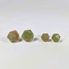 Enchanted Revelry D20 Sterling Silver Stud Earrings - Red Gold Green Dice Jewelry