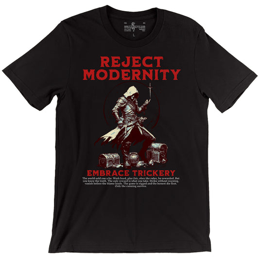 Reject Modernity — Rogue Shadow D&D T-Shirt