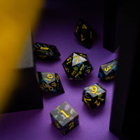 Retro Handmade Resin DND Dice Set