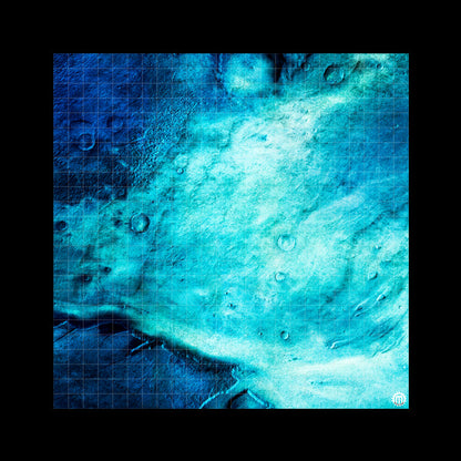 Rimecrust Frozen Tundra Play Mat - Premium Tabletop Wargaming Surface by Mats by Mars