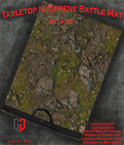Rocky Highlands Neoprene Battle Mat – Tabletop Wargaming & RPG Play Mat