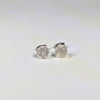 Rosey Reflections D20 Stud Earrings - Pink Clear Dice Jewelry