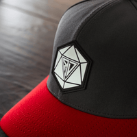 Runic D20 Snapback Hat | RPG Dice Cap for DND & Tabletop Gamers